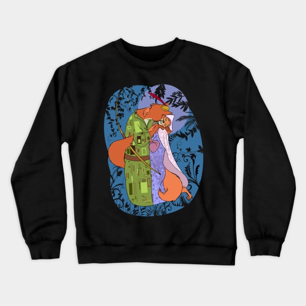 Moonlit Klimt Crewneck Sweatshirt by seamustheskunk